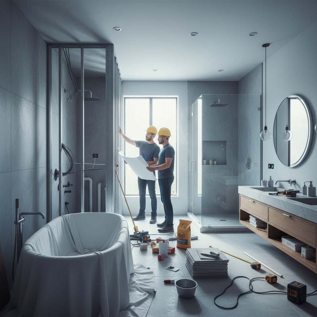 professional bathroom remodeling process from planning to completion